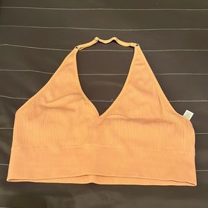 Cream Halter Bralette
